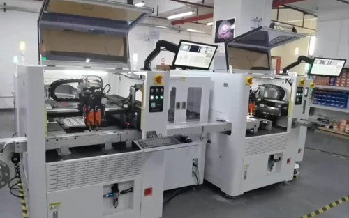 Fully Automatic Assembly Line for Microfluidic Components